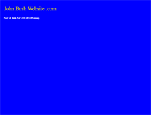 Tablet Screenshot of johnbushwebsite.com